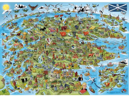 GIBSONS Puzzle Toto je Skotsko 1000 dílků