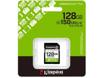 KINGSTON SDXC Canvas Select Plus 128GB 150MB/s UHS