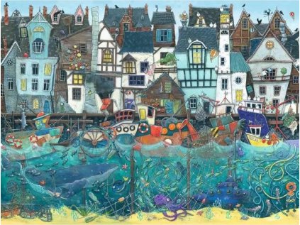 RAVENSBURGER Puzzle Báječný přístav 1500 dílků