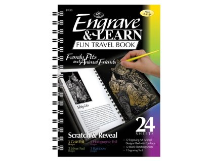 ROYAL & LANGNICKEL Škrabací obrázky v bloku Zvířátka