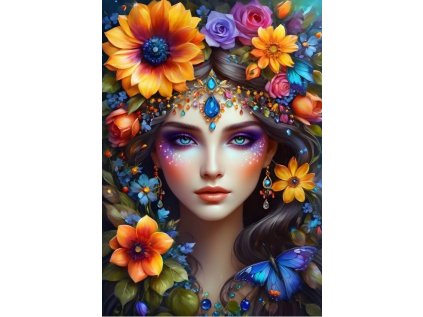 ALIPSON Puzzle Květinová žena 1000 dílků