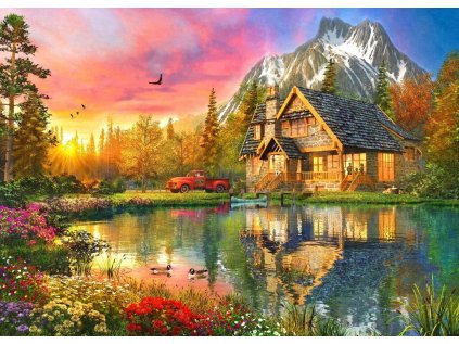 BLUEBIRD Puzzle Horská chata 500 dílků
