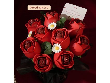 RoboTime 3D skládačka Kytice červených růží