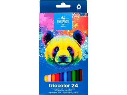 KOH-I-NOOR Trojhranné pastelky Triocolor 24ks Medvěd