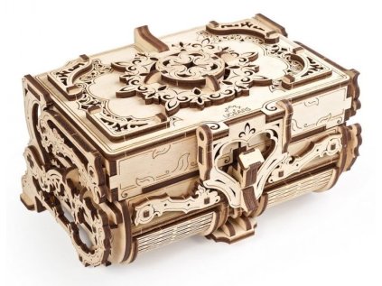 UGEARS 3D puzzle Antická šperkovnice 185 dílků