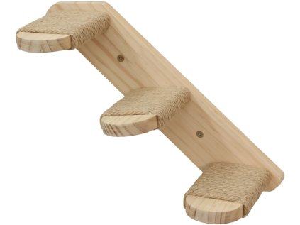 Dreveny zebrik pro kocky kerbl 80916 timber delka 38 cm s jutou 1