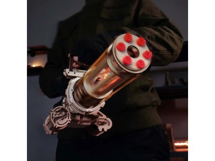 RoboTime 3D drevená mechanická skladačka Rotačný guľomet