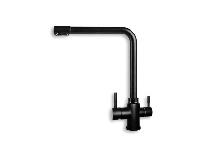 Trojcestná kuchynská batéria HORNÁD, čierna