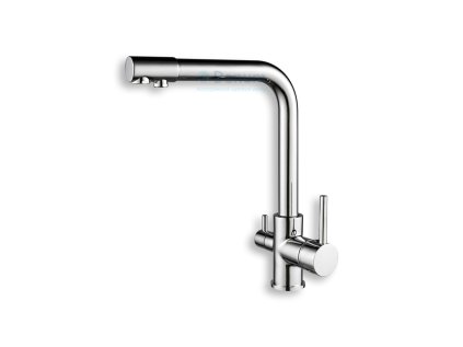 Trojcestná kuchynská batéria HORNÁD, lesklá