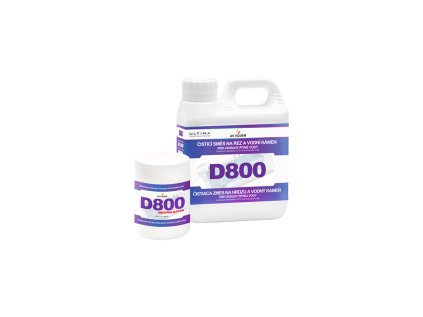 D800 Čistiaca zmes na hrdzu a vodný kameň pre okruhy pitnej vody
