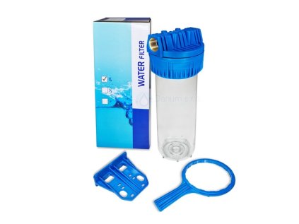 Priehľadný potrubný filter 3/4" - kompletná sada