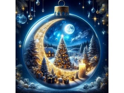 NORIMPEX Diamantové malování Baňka 30x40cm