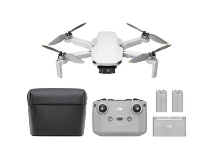 DJI Drone Mini 4K Fly More Combo with 720px 30 fps Camera with DJI RC-N1C Remote Controller, Light Gray EU (CP.MA.00000797.01)