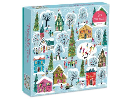 GALISON Čtvercové puzzle Třpytivé město 500 dílků