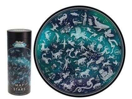 kulate puzzle mapa hvezdne oblohy 1000 dilku 158704