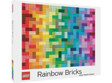 puzzle lego rainbow bricks 1000 dilku 129312