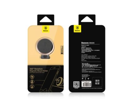 Baseus Car Mount Magnetic Car Dashboard Phone Holder 360 Degree, Silver (SUCX140012)