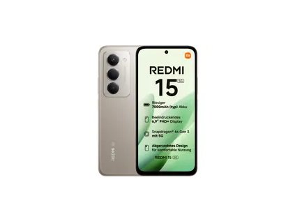 XIAOMI Redmi 15 5G 8+256GB sivá / 6.9" / Android 15