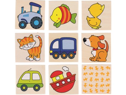 GOKI Dřevěné pexeso Moje první pexeso