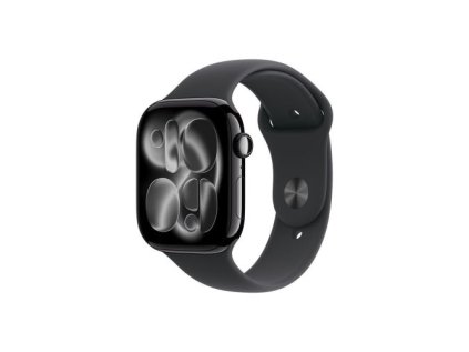 Apple Watch Series 11 (2025) GPS 46mm Jet Black Alu Case, Black Sport Band S/M EU MEUW4