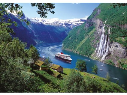 RAVENSBURGER Puzzle Norský fjord 1000 dílků