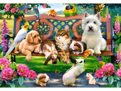 CASTORLAND Puzzle Mazlíčci v parku 1000 dílků