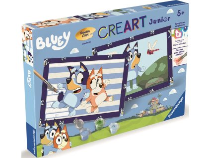 RAVENSBURGER CreArt Malování podle čísel: Bluey: Psí radovánky