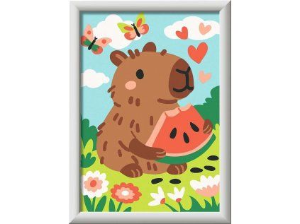 RAVENSBURGER CreArt Malování podle čísel: Kapybara 13x18cm