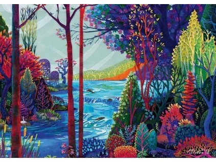 RAVENSBURGER Puzzle Indigový les 1000 dílků