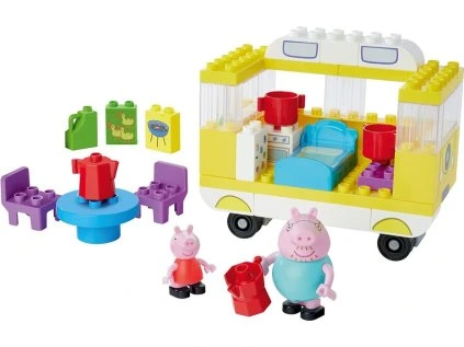 HASBRO Stavebnice Prasátko Peppa: Karavan 52ks