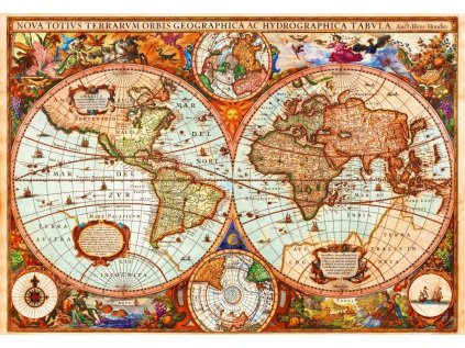 puzzle historicka mapa 1000 dilku 232308