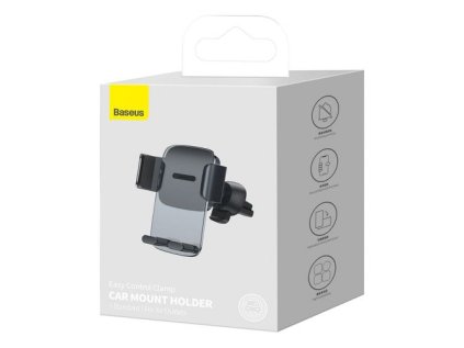 Baseus Car Mount Easy Control Clamp Holder (Air Outlet Version) Black (SUYK000101)