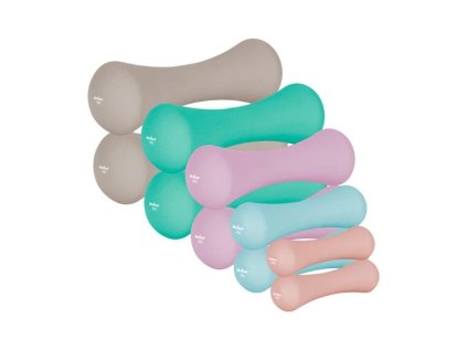 Sada liatinových a neoprénových činiek REBEL RBA-2329-S 2x0,5kg+2x1kg+2x2kg+2x3kg+2x4kg