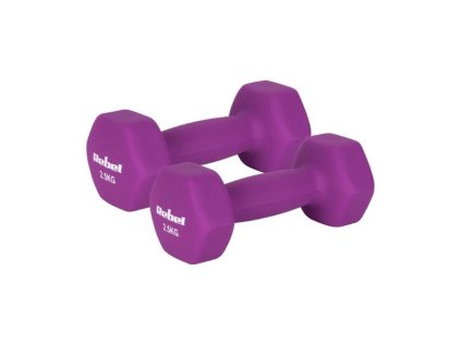 Sada liatinových a neoprénových činiek HEX REBEL RBA-2330-2,5 2x2,5kg