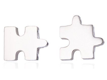 damske ocelove nausnice puzzle 102648