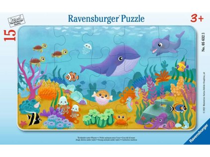 RAVENSBURGER Puzzle Zvířátka pod mořskou hladinou 15 dílků