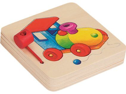 GOKI Dřevěná knížka Hračky