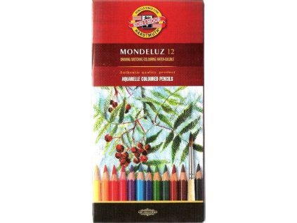 KOH-I-NOOR Akvarelové pastelky Mondeluz 3655 - 12ks