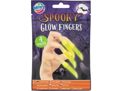 MOXY Halloweenské svítící nehty 4ks