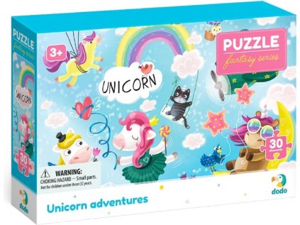 DODO Puzzle Fantasy: Dobrodružství jednorožců 30 dílků