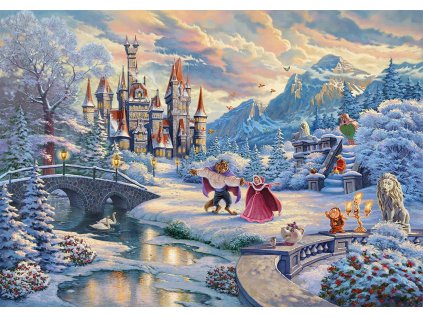 SCHMIDT Puzzle Kráska a zvíře: Zimní kouzlo 1000 dílků