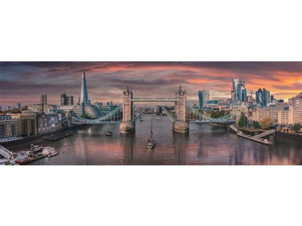 CLEMENTONI Panoramatické puzzle Přes řeku 1000 dílků