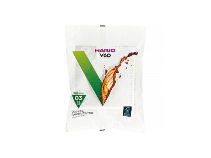 Paper FILTERS Hario (VCF-03-100W) V60-03 100pcs, white