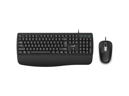GENIUS KM-123, Klávesnica + myš, USB-A, čierna