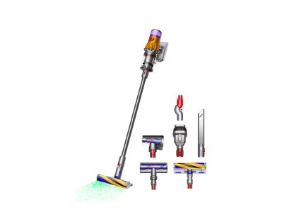Dyson V12 Detect Slim Absolute (2023) (SV46), akumulátorový vysavač, iluminační technologie, 3 režimy, LCD displej