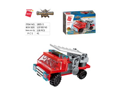 Qman Water Cannon Fire Truck 1805-5 Hasičský voz s rebríkom