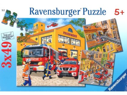 RAVENSBURGER Puzzle Hasiči 3x49 dílků