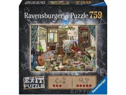 unikove exit puzzle umelecke studio 759 dilku 131501