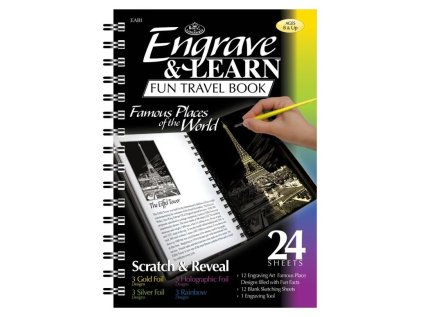 ROYAL & LANGNICKEL Škrabací obrázky v bloku Slavná místa