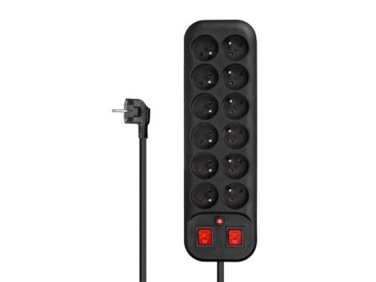 Predlžovací kábel 12 zásuviek 1,8 m DPM PPS52